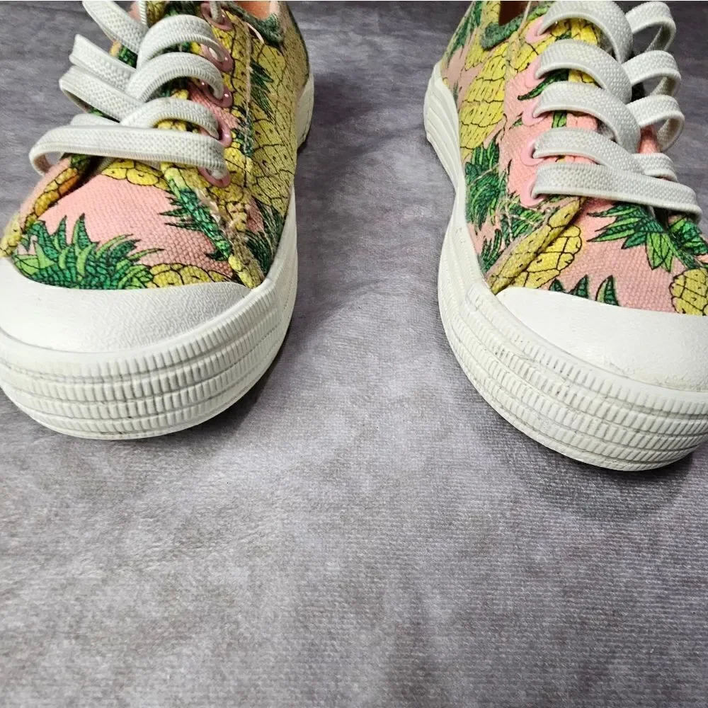 Junior's ROCKET DOG Pineapples Canvas Sneakers Shoes Size 1‎